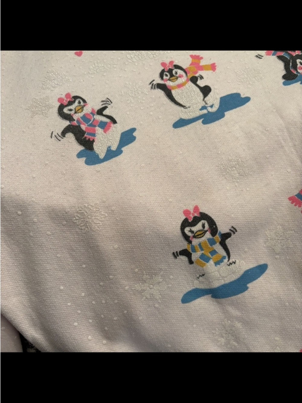 Vintage sweater Penguins playing in snow kitschy cute - Picture 5 of 16